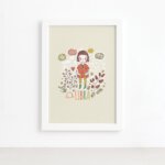 Quadro Signo Libra Moldura Branca 22x32cm