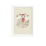 Quadro Signo Libra Moldura Branca 33x43cm