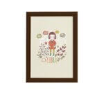 Quadro Signo Libra Moldura Marrom 33x43cm
