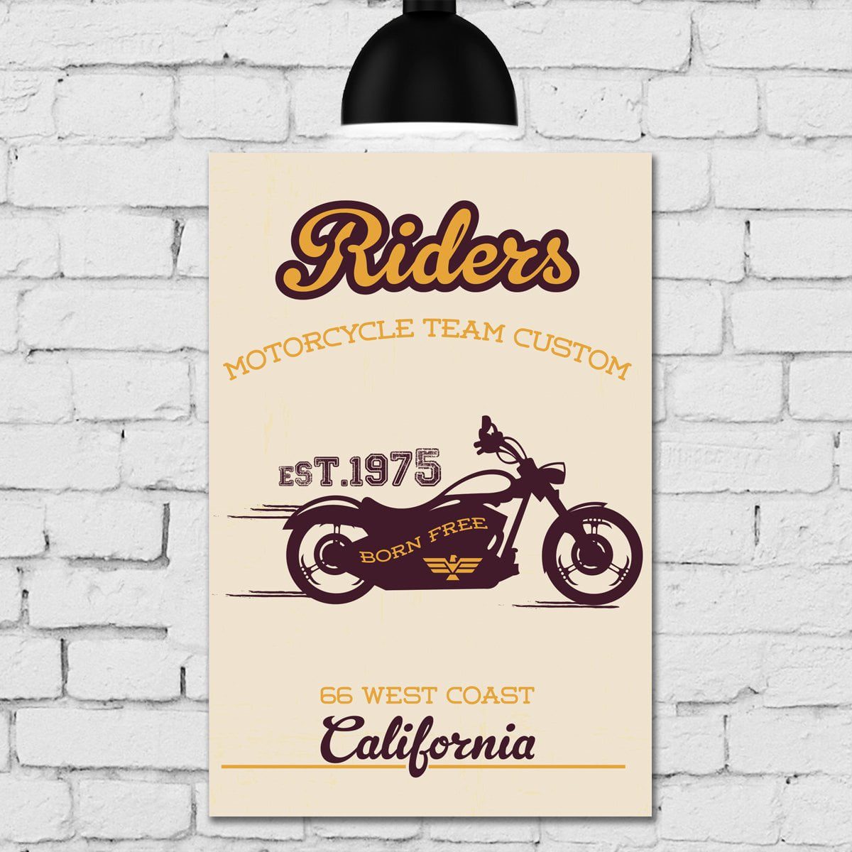 Placa Decorativa MDF Vintage Moto Riders
