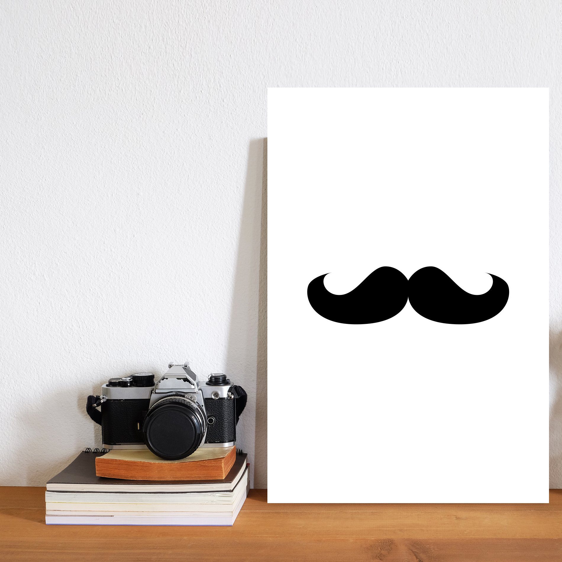 Placa Decorativa MDF Frase Namorados - Bigode 20x30cm