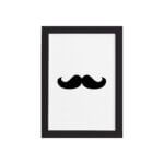 Quadro Decorativa Namorados - Bigode Moldura Preta 33x43cm
