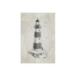 Placa Decorativa Vintage Náutico Farol 20x30cm