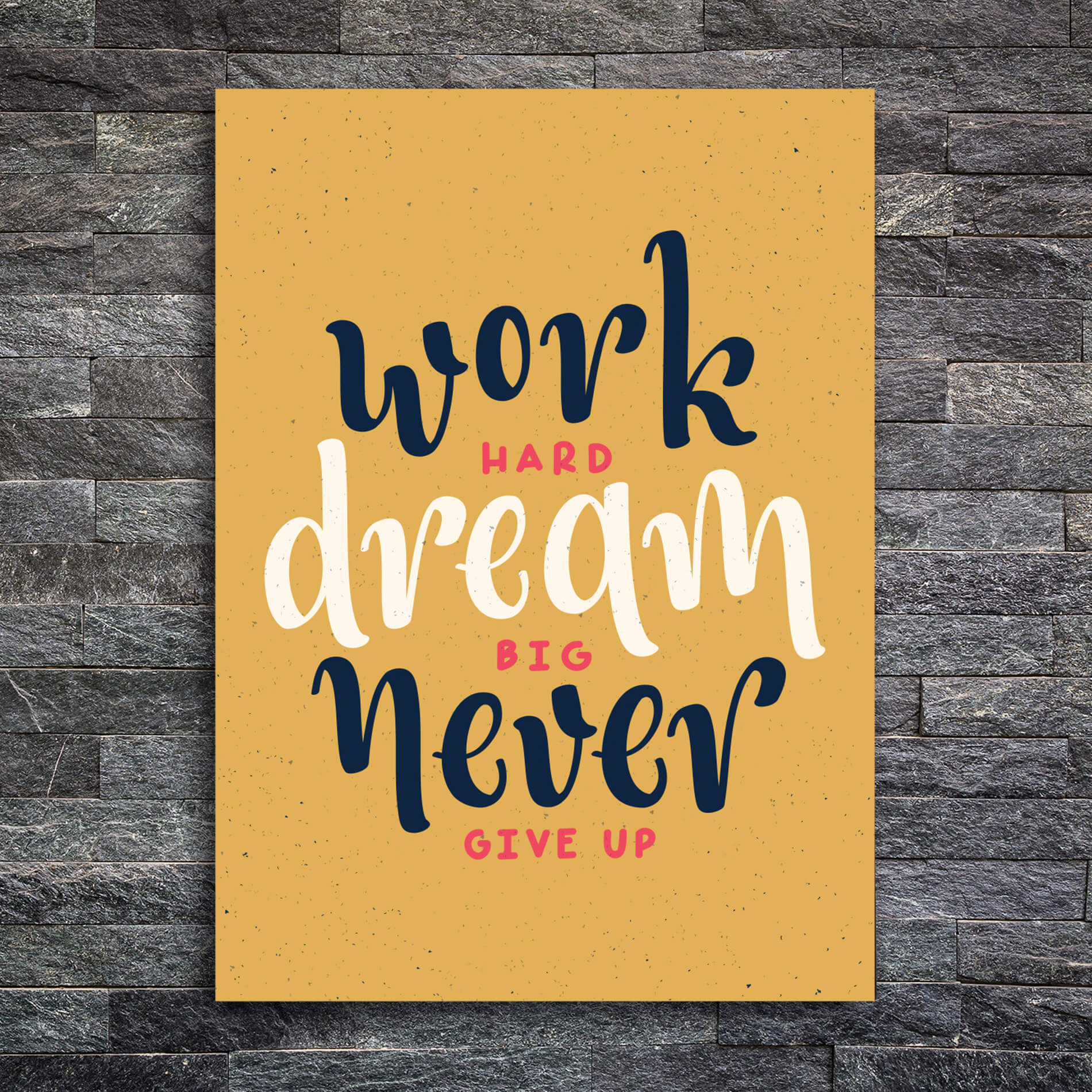 Placa Decorativa MDF Frase Sonhar Grande