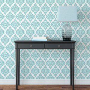 Papel de Parede Arabesco Azul