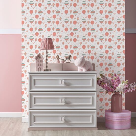 Papel de Parede Balões Infantil Adesivo 2,70×0,57m