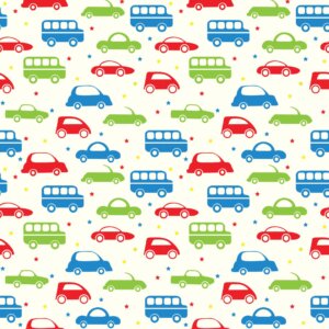 Papel de Parede Adesivo Infantil Carrinho