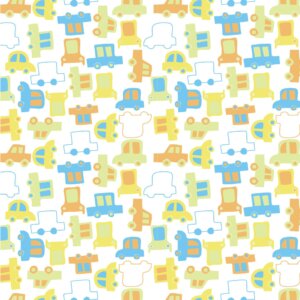 Papel de Parede Adesivo Texturizado Infantil Carrinhos