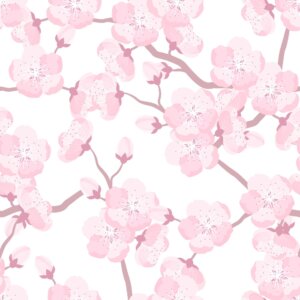 Papel de Parede Adesivo Flor de Cerejeira