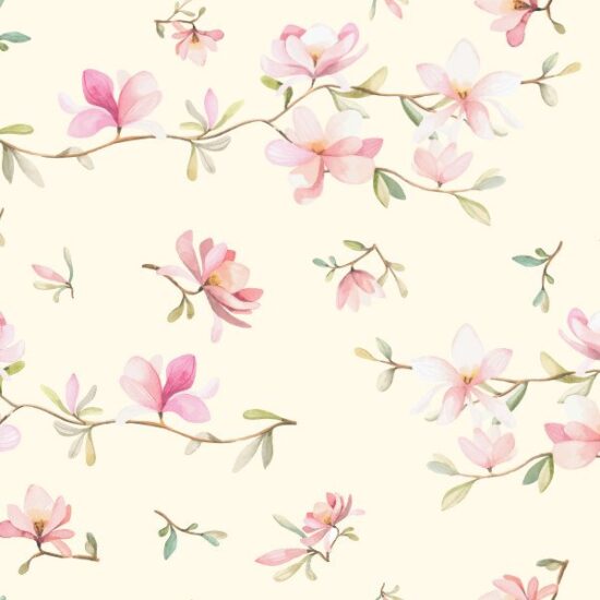 Papel de Parede Adesivo Cerejeira Rosa 2,70×0,57m