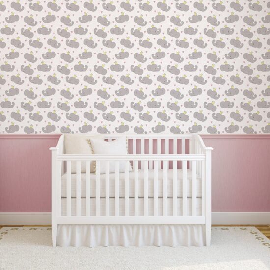 Papel de Parede Infantil Elefante 2,70×0,57m