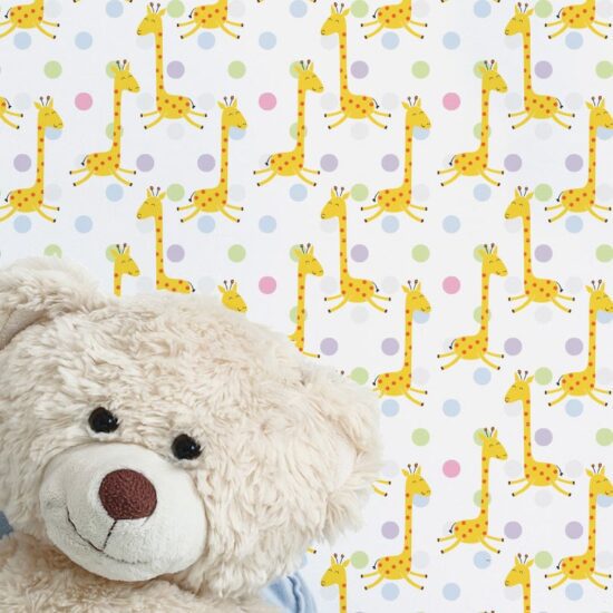 Papel de Parede Infantil Girafa 2,70×0,57m