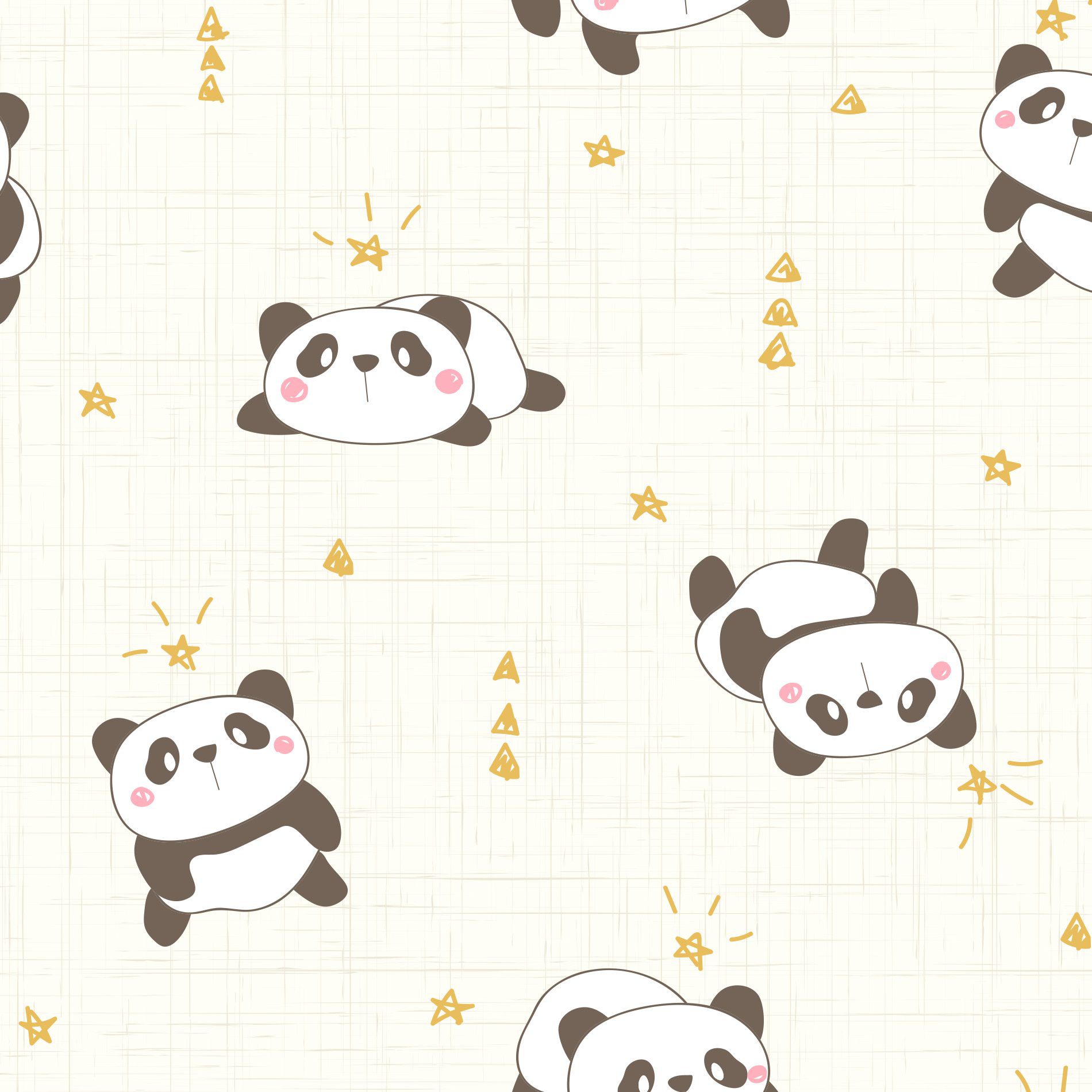 Papel de Parede Infantil Panda