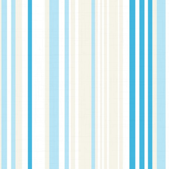 Papel de Parede Adesivo Listrado Azul e Marfim 2,70×0,57m Papel de Parede Adesivo Listrado Azul e Marfim 2,70×0,57m