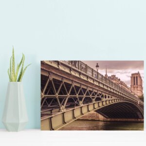 Placa Decorativa Foto Paris Ponte MDF