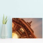 Placa Decorativa Foto Paris Torre Eiffel Sol MDF 30x40