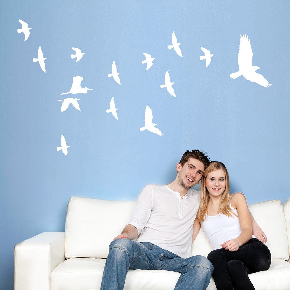 Adesivo de Parede Vôo dos Pássaros