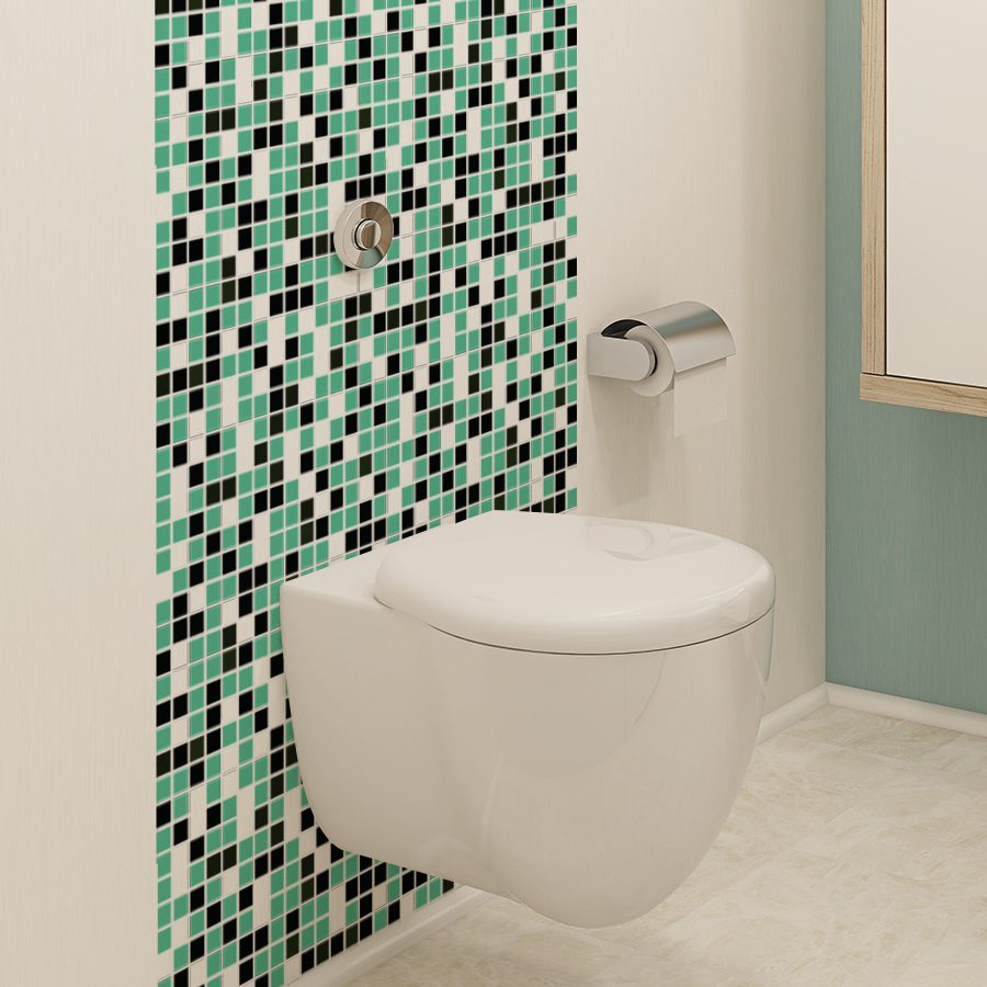 Adesivo de Pastilhas Cozinha Várias Cores 25x25cm 10un