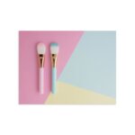 Placa Decorativa Pincel de Maquiagem Candy Colors 30x40cm