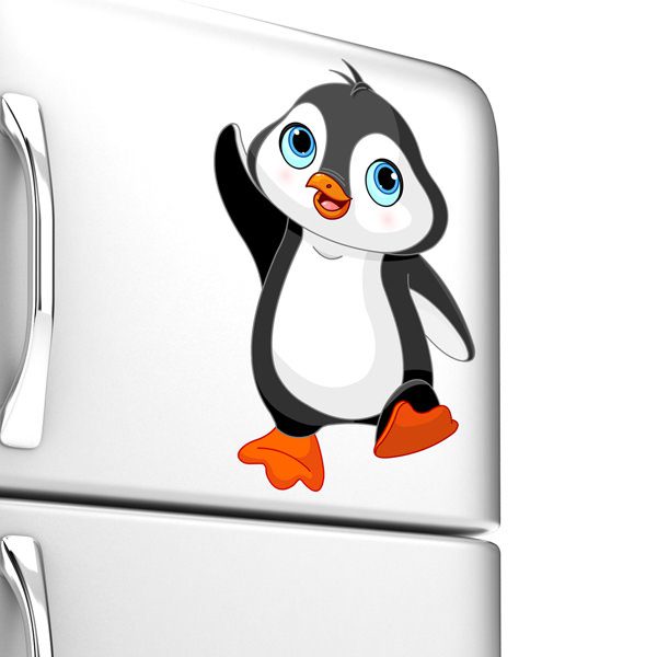 Adesivo para Geladeira Pinguim Feliz
