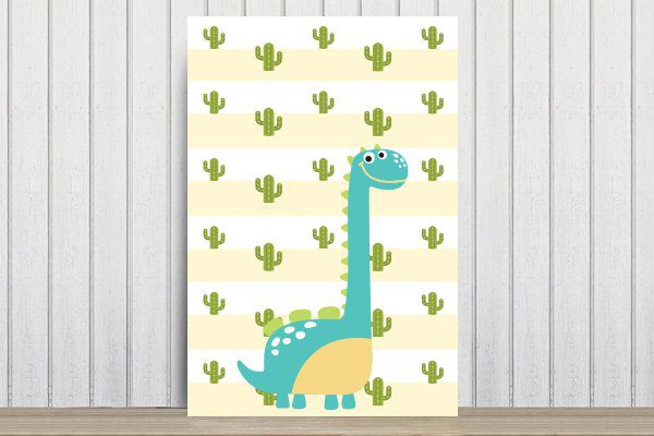 Faixa Decorativa Adesiva Infantil Dinossauro Baby 2 10mx10cm