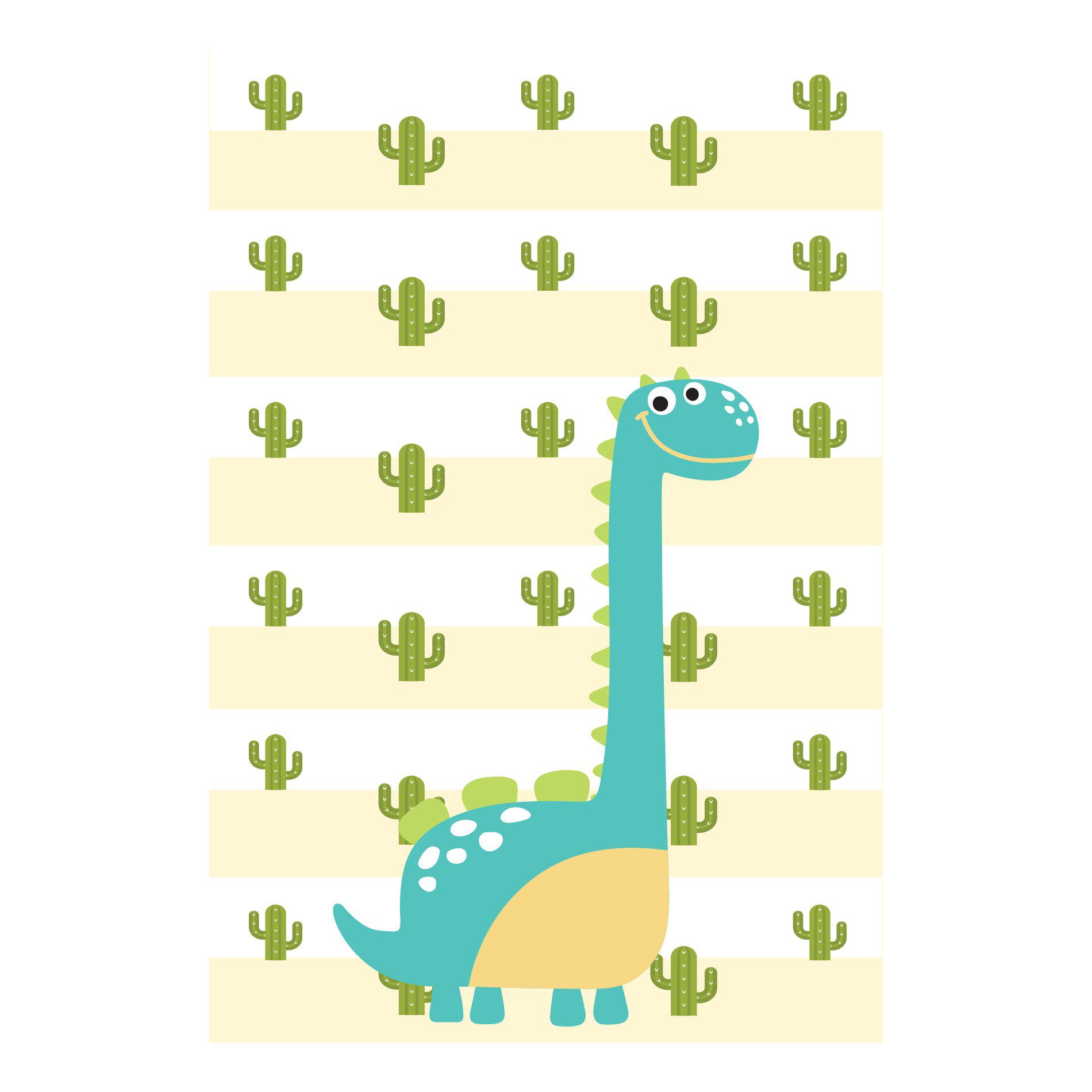 Kit Placa Decorativa Infantil Dinossauro Baby 2 4un 30x40cm