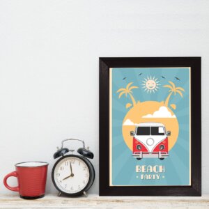 Quadro Vintage Kombi Verão