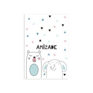 Placa Decorativa MDF Animais Amigos Urso 30x40cm