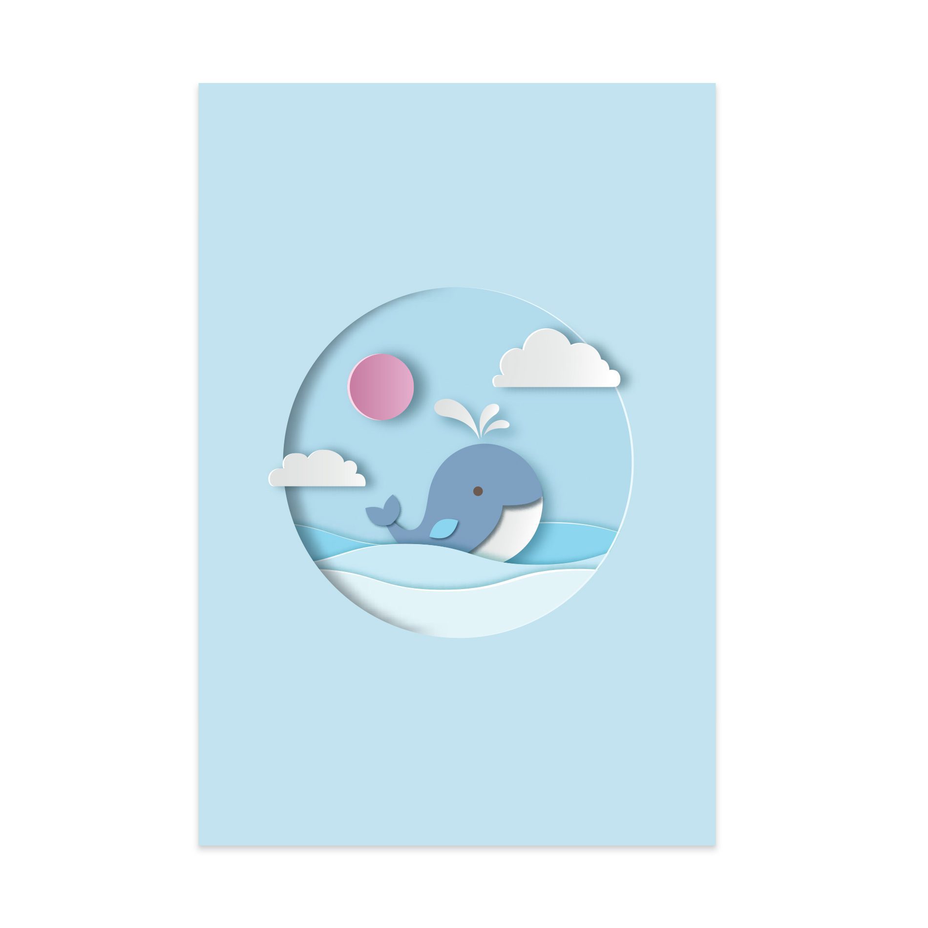 Placa Decorativa Baleia Praia Infantil 20x30cm,Placa Decorativa Baleia Praia Infantil 20x30cm