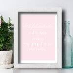 Quadro Decorativo com Moldura Branca Coisas Simples 22x32cm