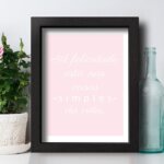 Quadro Decorativo com Moldura Preta Coisas Simples 22x32cm