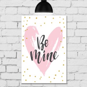 Placa Decorativa MDF Be Mine