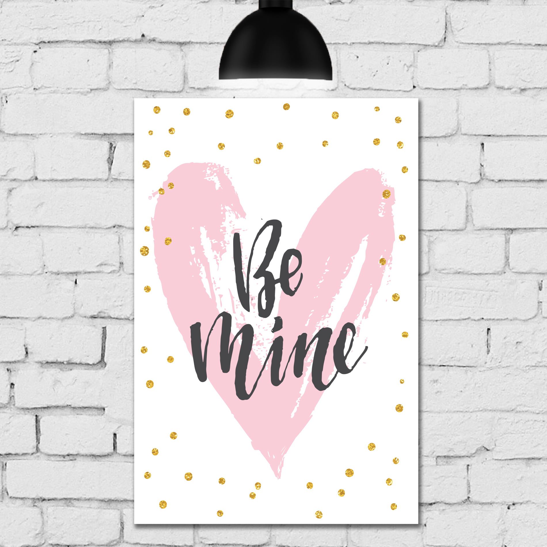 Placa Decorativa MDF Be Mine