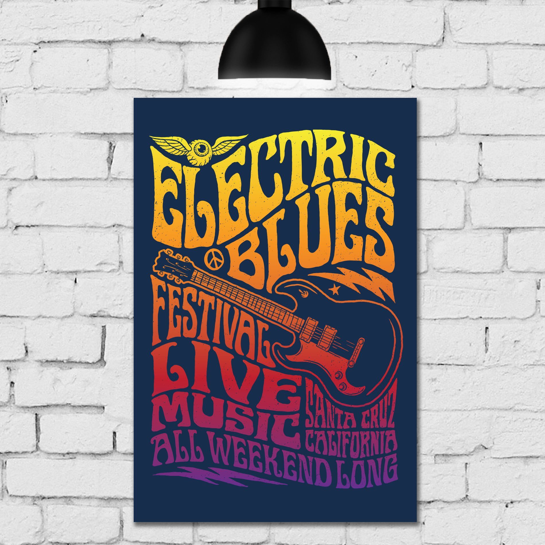 Placa Decorativa MDF Rock Blues
