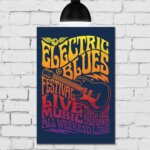 Placa Decorativa MDF Rock Blues 30x40