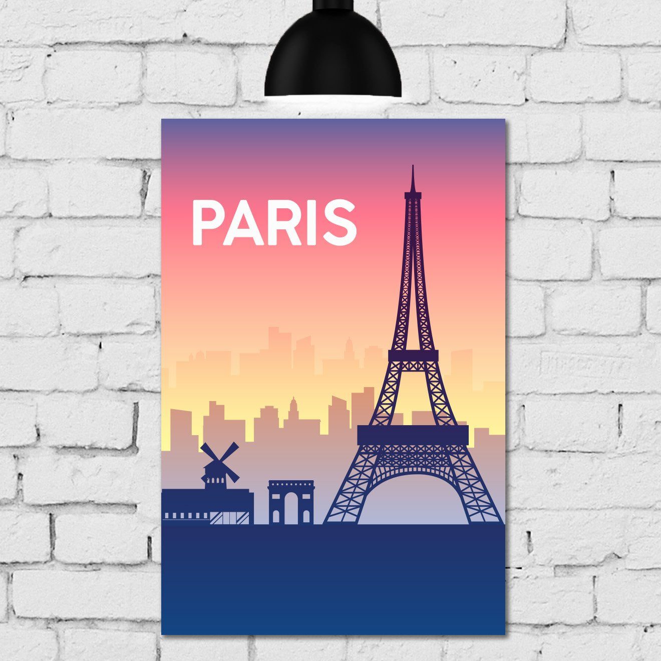 Placa Decorativa MDF Paris