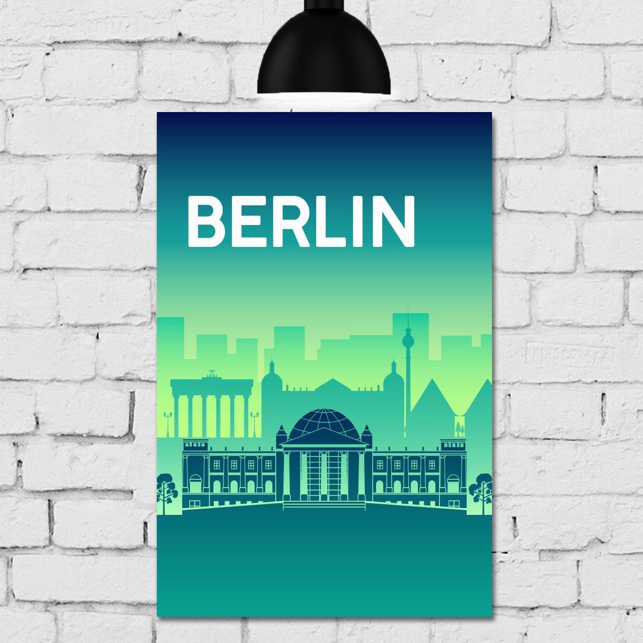 Placa Decorativa MDF Berlin