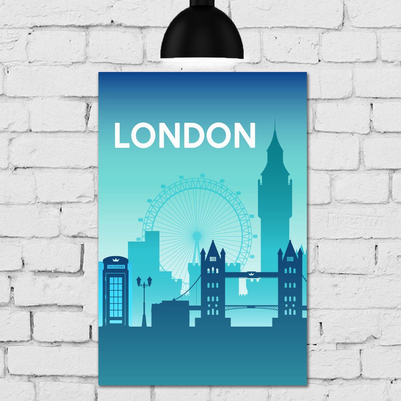 Placa Decorativa MDF Londres