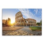 Placa Decorativa MDF Itália Coliseum Viagem 30x40cm