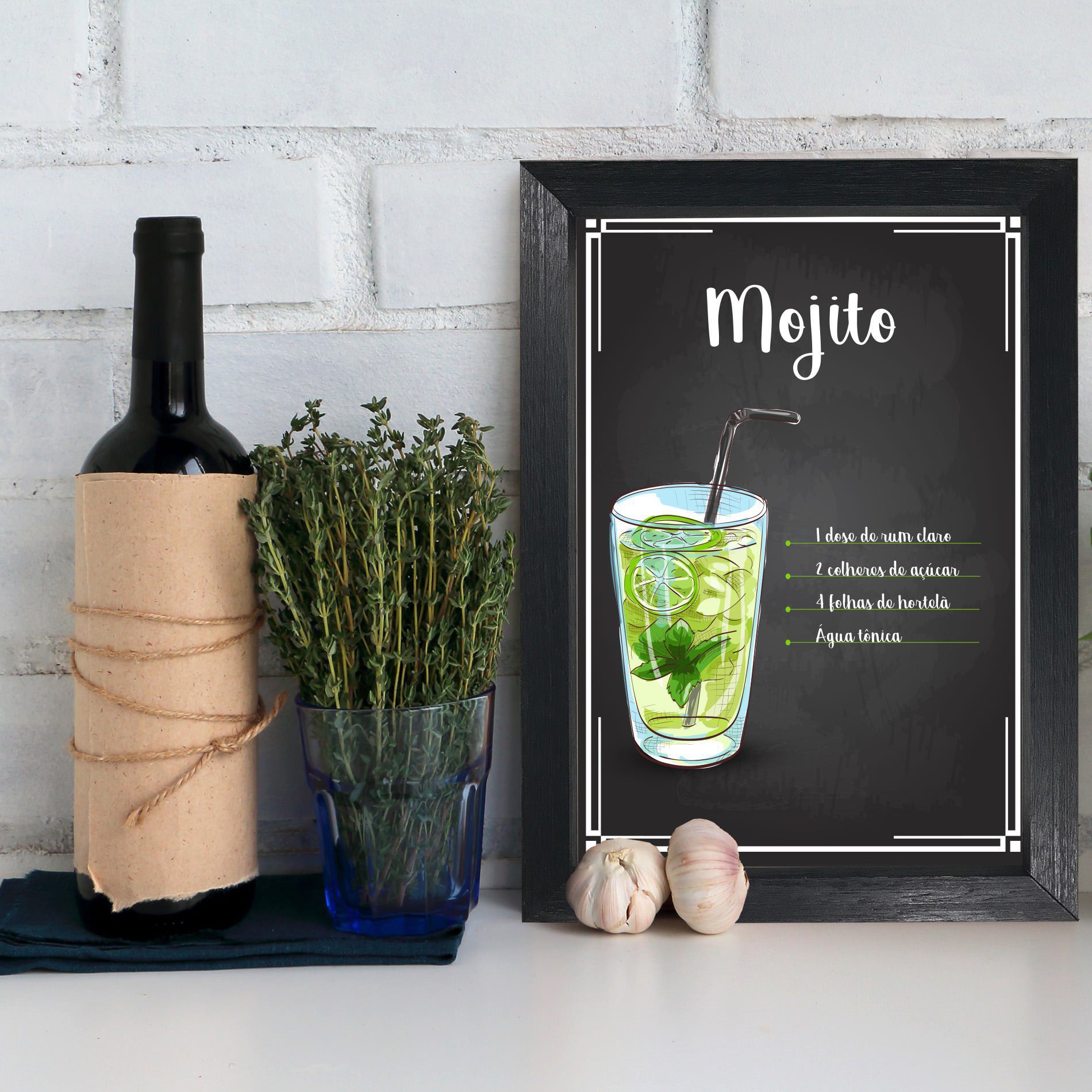 Quadro Decorativo Bebida Mojito