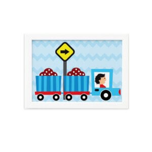 Quadro Decorativo Infantil Caminhão