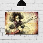 Placa Decorativa MDF Musico 30x40