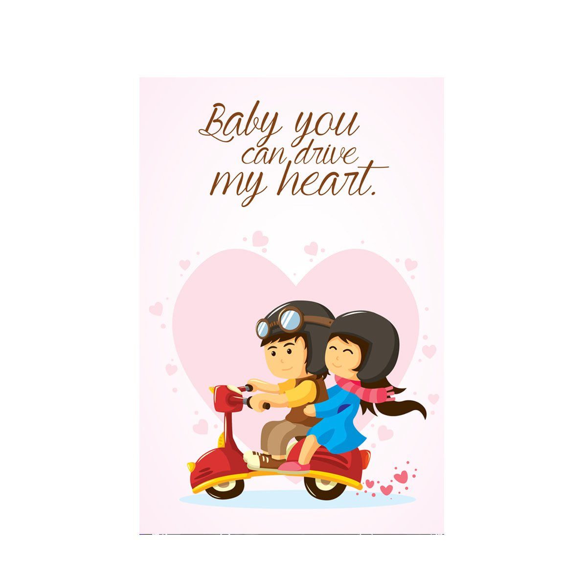 Placa Decorativa MDF Namorados na Moto