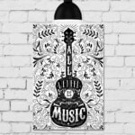 Placa Decorativa MDF All We Need Is Music