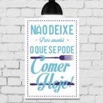 Placa Decorativa MDF Frase Não Deixe Para Amanhã