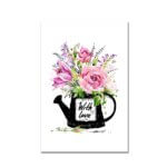 Placa Decorativa MDF Regador Aquarela 30x40