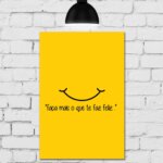 Placa Decorativa MDF Frase Faça o que te faz feliz