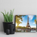 Placa Decorativa Paris Torre Eiffel Cidades Viagem 20x30cm