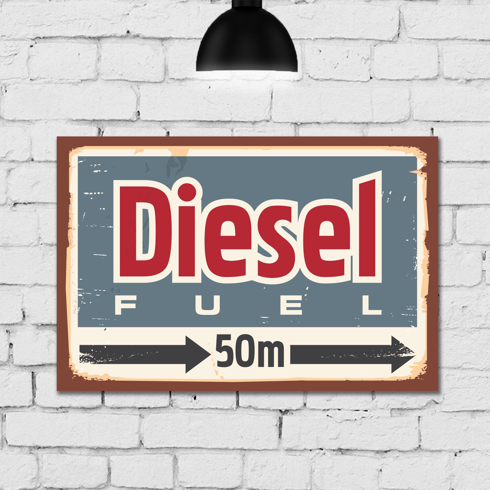 Placa Decorativa Vintage Carros Gasolina