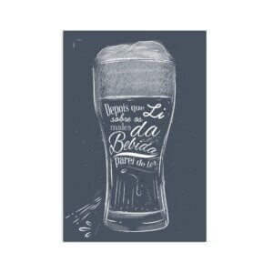 Placa Decorativa Frase Boteco Males 30x40cm